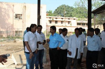 Yamaleela 2 Movie Team Swachh Bharath Program at Niloufer Hospital